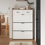 🎁 Meilleure Vente ! Armoire à Chaussures 3 Portes + 2 Tiroirs + Sac à Dos Offert