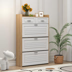 🎁 Meilleure Vente ! Armoire à Chaussures 3 Portes + 2 Tiroirs + Sac à Dos Offert
