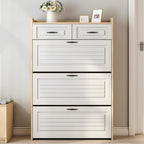 🎁 Meilleure Vente ! Armoire à Chaussures 3 Portes + 2 Tiroirs + Sac à Dos Offert