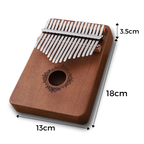 Piano kalimba à pouce de 17 touches