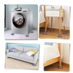 Lot de 4 patins en caoutchouc anti-vibrations