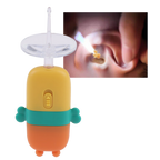 Cuillère nettoyante lumineuse pour oreilles de bébé