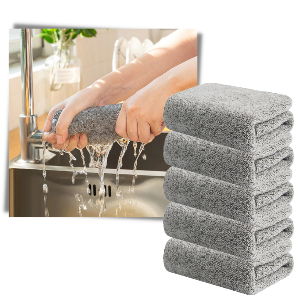 Pack de Chiffons en microfibre de bambou