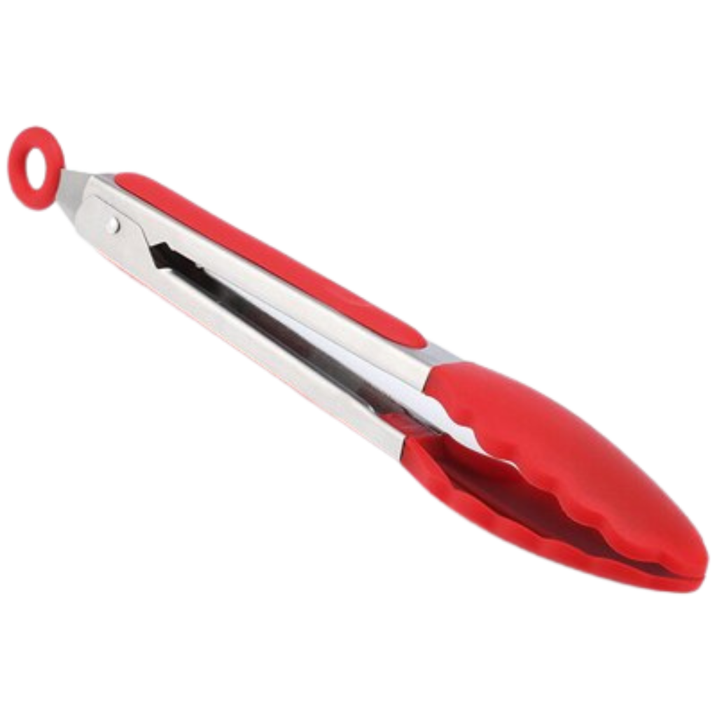 Pince de barbecue en acier inoxydable avec poignée en silicone