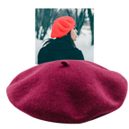 Béret classique en laine pour femme