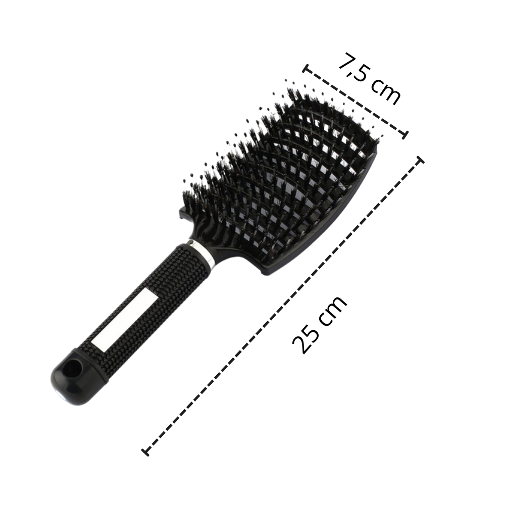 Brosse à cheveux massante en poils de sanglier
