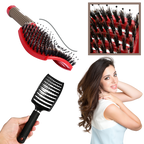 Brosse à cheveux massante en poils de sanglier