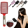 Brosse à cheveux massante en poils de sanglier