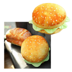 Coussin en forme de burger