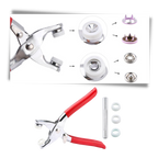 Pack de boutons de pression avec pince