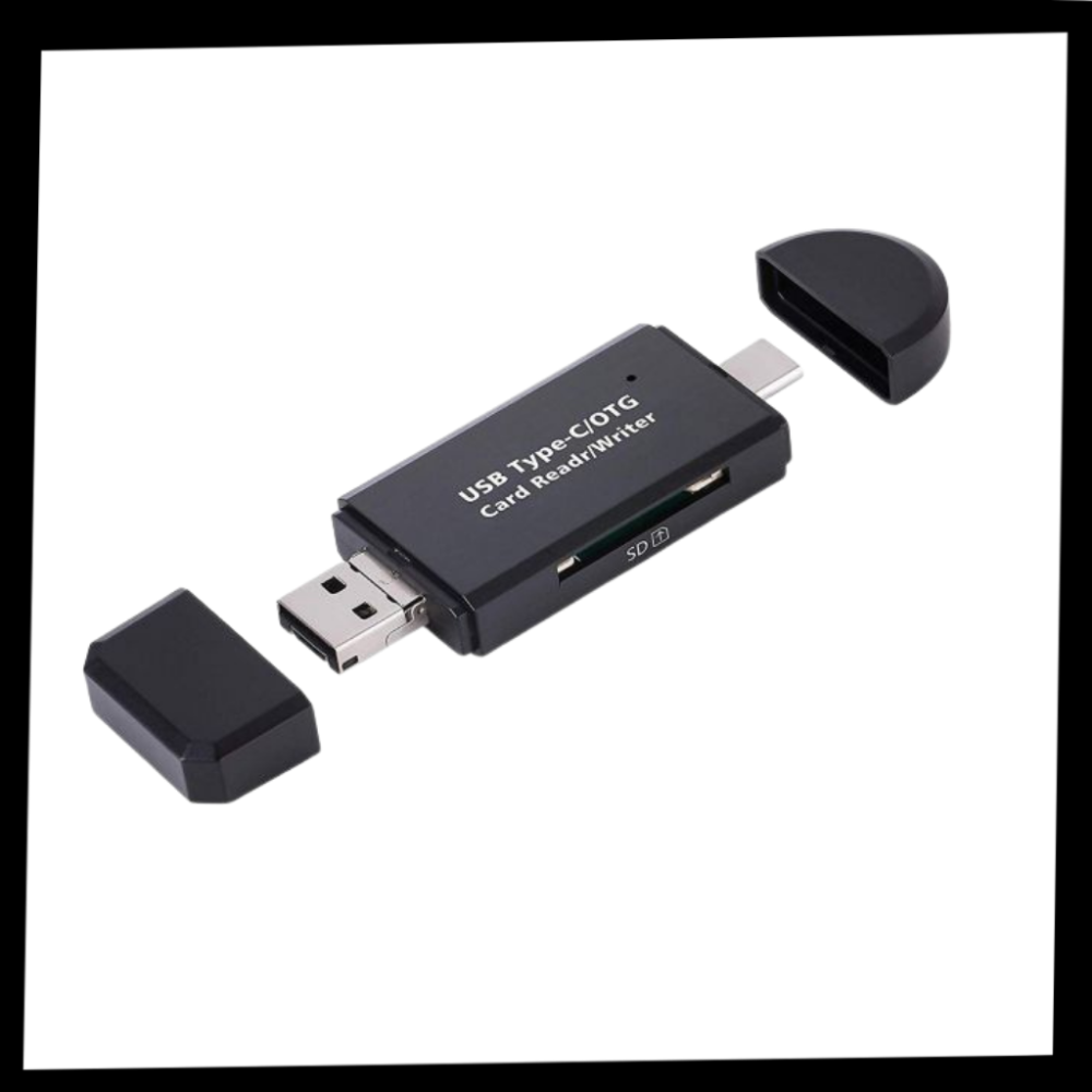 Lecteur de cartes mémoire USB 3-en-1