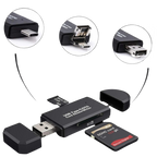 Lecteur de cartes mémoire USB 3-en-1