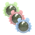 Jouet boule de menthe rotative pour chat