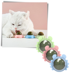 Jouet boule de menthe rotative pour chat