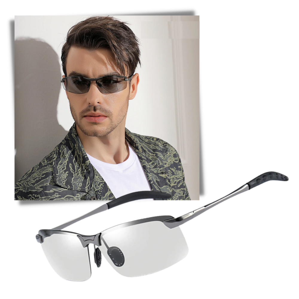 Lunettes de soleil UV photochromiques pour hommes