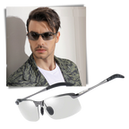 Lunettes de soleil UV photochromiques pour hommes