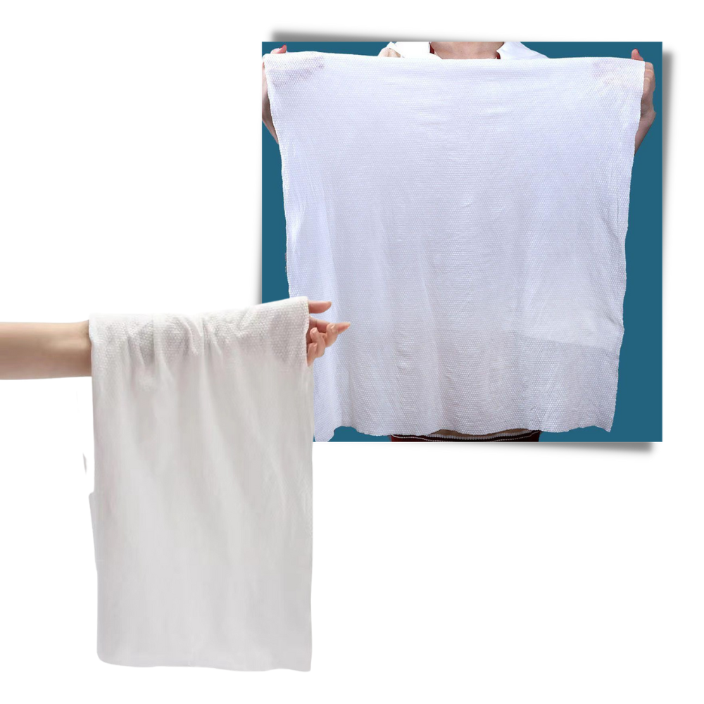 Grande serviette de voyage jetable
