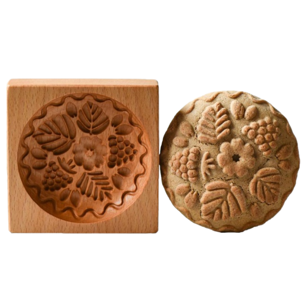 Moule à biscuits en bois