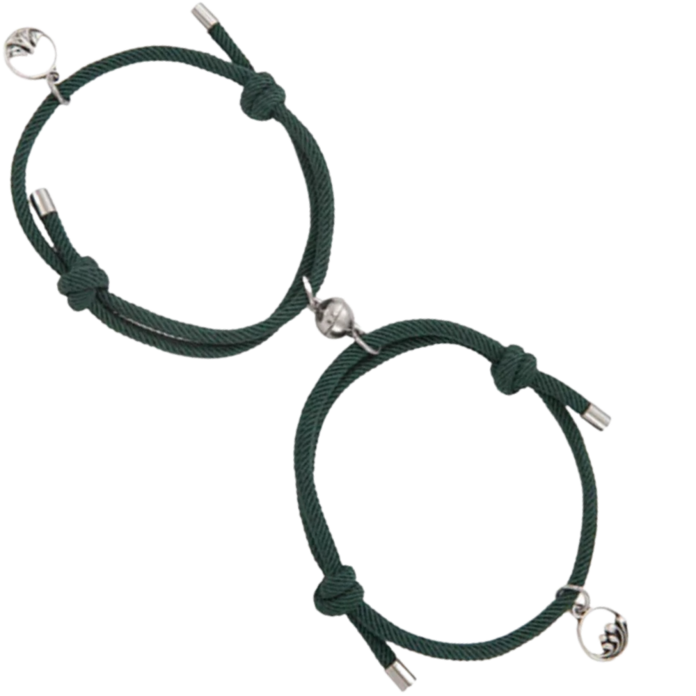 Lot de 2 bracelets magnétiques pour couples
