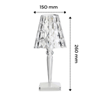 Lampe de bureau en cristal acrylique