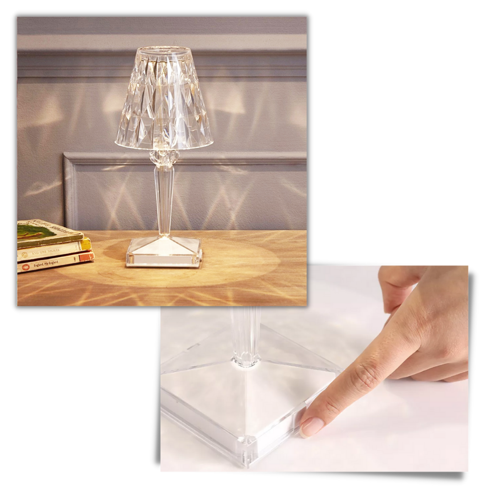 Lampe de bureau en cristal acrylique