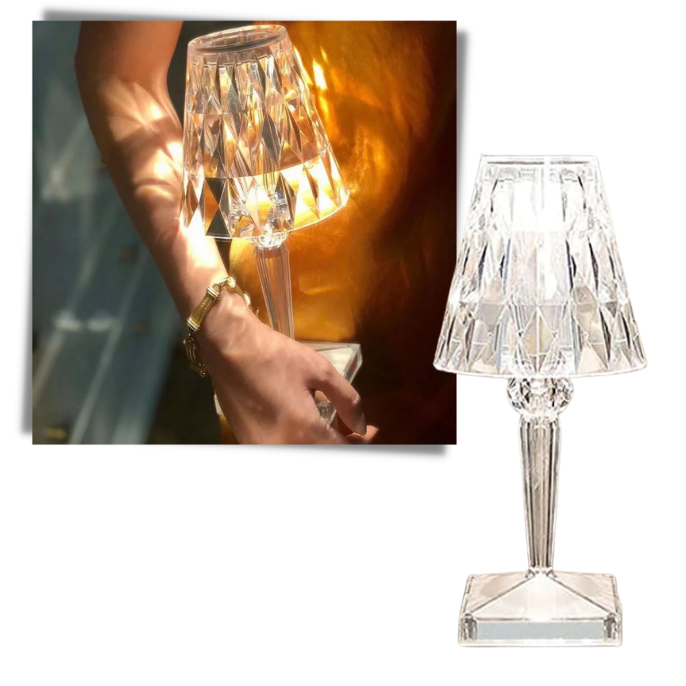 Lampe de bureau en cristal acrylique