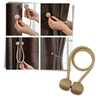 Lot de 2 attaches magnétiques pour rideaux