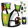 Gilet de cyclisme réfléchissant à LED