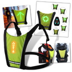 Gilet de cyclisme réfléchissant à LED
