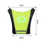 Gilet de cyclisme réfléchissant à LED