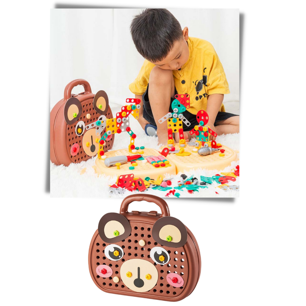 Jeu de puzzle éducatif avec kit de perçage