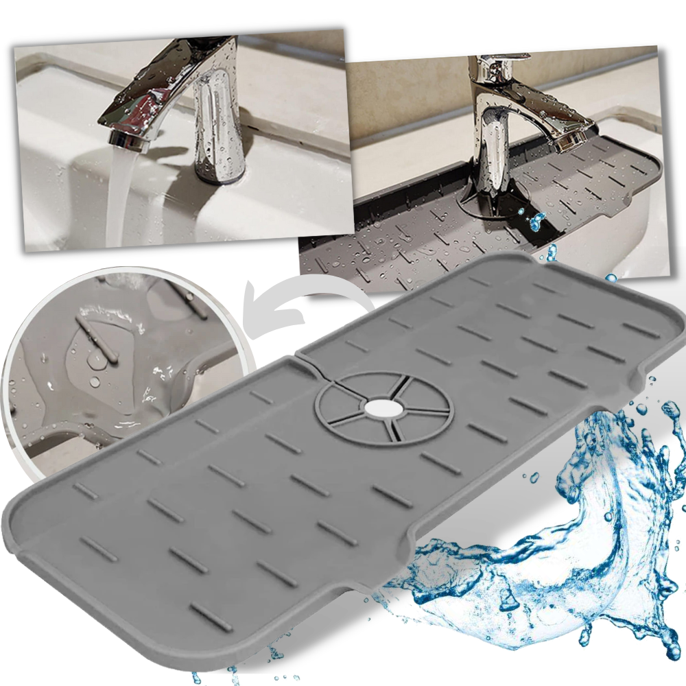Tapis en silicone anti-éclaboussures pour évier