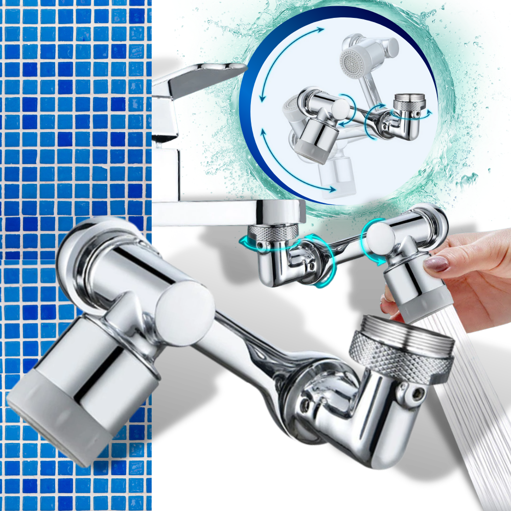Rallonge rotative anti-éclaboussures pour robinet