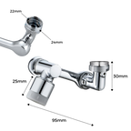Rallonge rotative anti-éclaboussures pour robinet