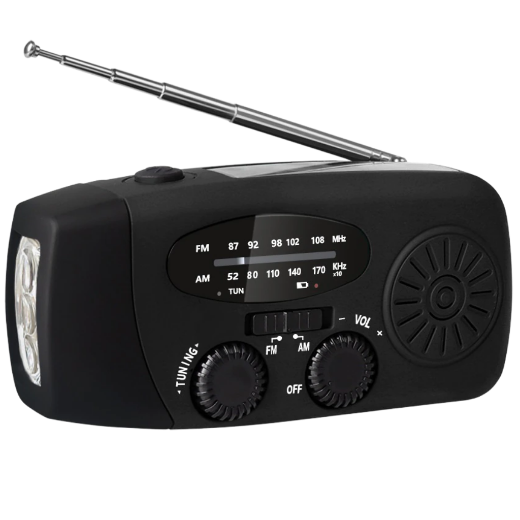 Radio d'urgence multifonctionnelle à dynamo