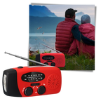 Radio d'urgence multifonctionnelle à dynamo