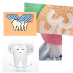 Brosse à dents électrique en U pour enfants