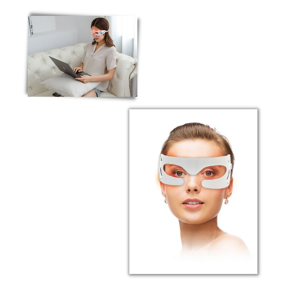 Masque de massage pour les yeux avec LED pour éliminer les rides