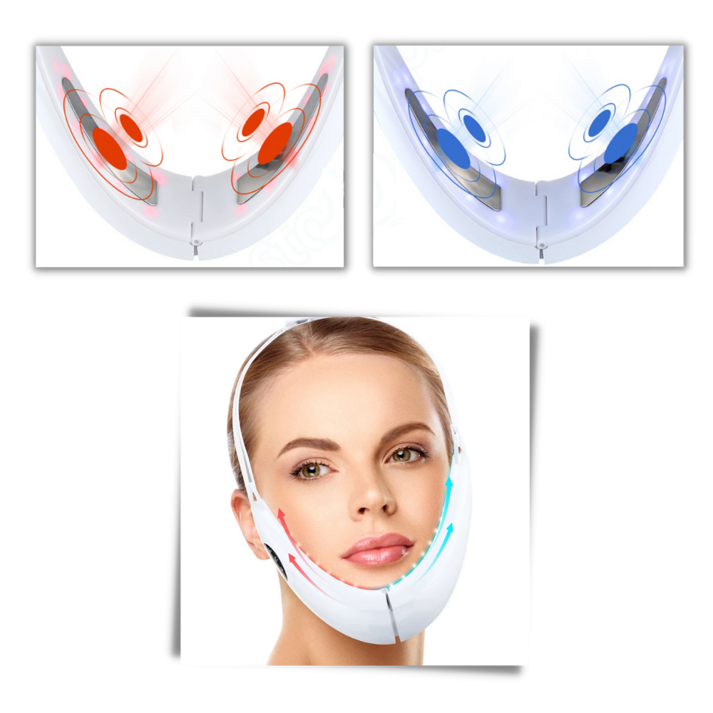 Masseur facial en forme de V