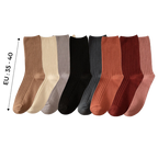 3 Paires de chaussettes côtelées en coton pour femmes