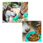 Bouteille distributrice d'eau et de nourriture pour animaux