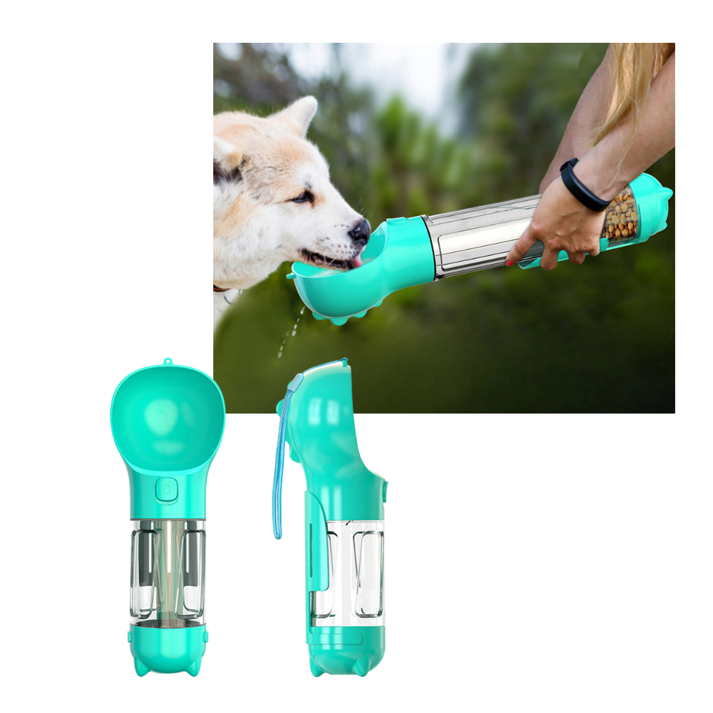 Bouteille distributrice d'eau et de nourriture pour animaux