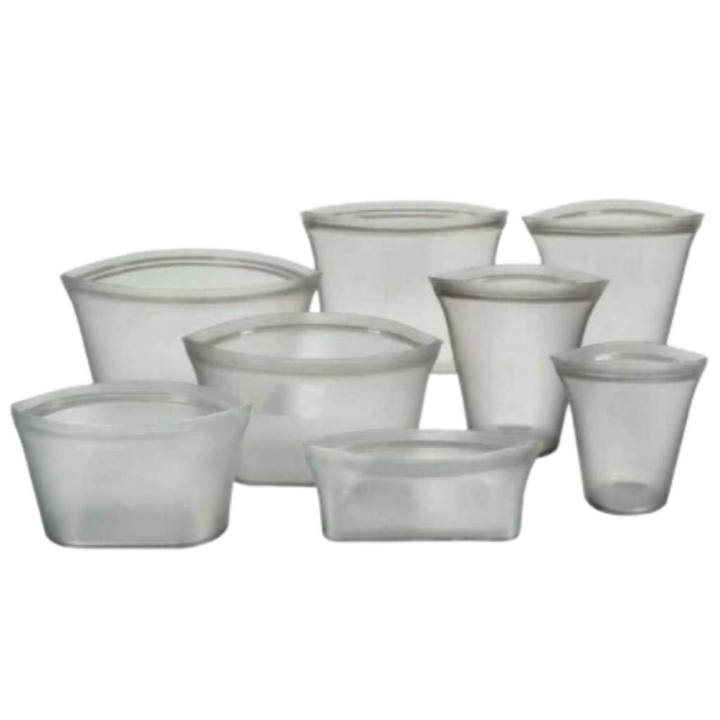 Lot de 8 sacs réutilisables en silicone pour aliments