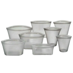 Lot de 8 sacs réutilisables en silicone pour aliments