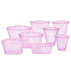 Lot de 8 sacs réutilisables en silicone pour aliments
