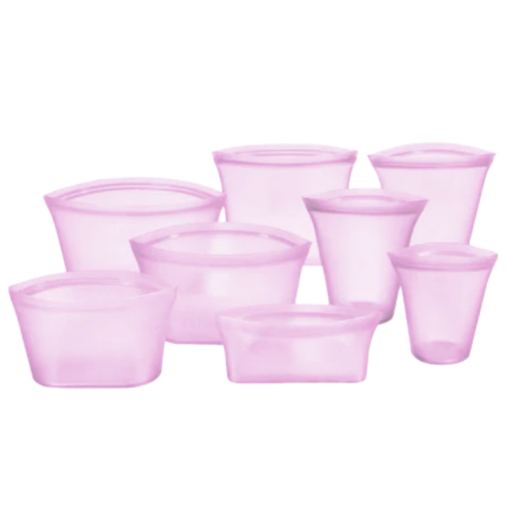 Lot de 8 sacs réutilisables en silicone pour aliments