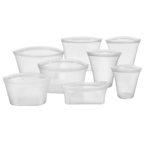Lot de 8 sacs réutilisables en silicone pour aliments