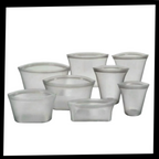 Lot de 8 sacs réutilisables en silicone pour aliments