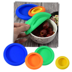Lot de 4 couvercles en silicone