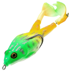Leurre de pêche en silicone en forme de grenouille